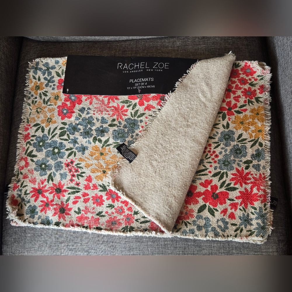 NWT- Rachel Zoe 4 Pack Cotton Placemats